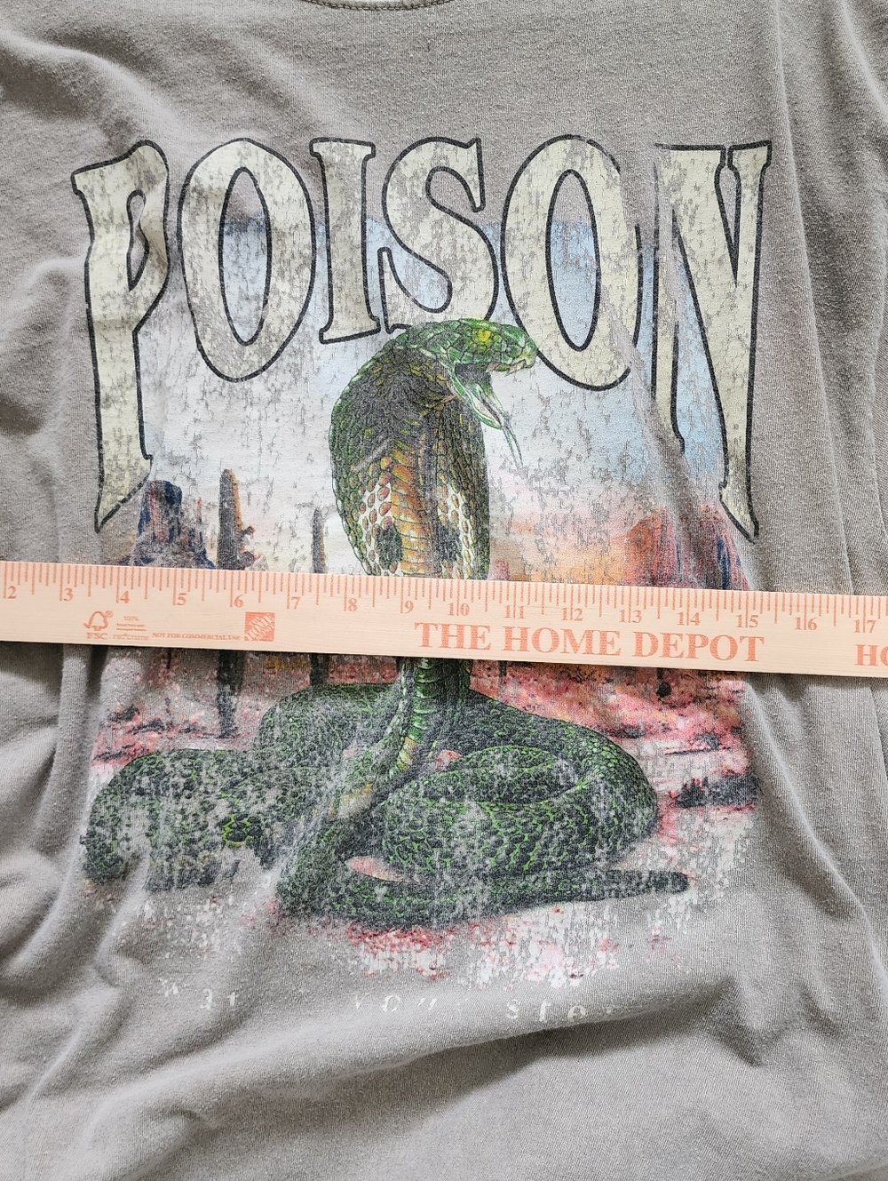 PacSun‎ Poison Watch Your Step Cobra Graphic Vintage Wash T-Shirt - Picture 5 of 7